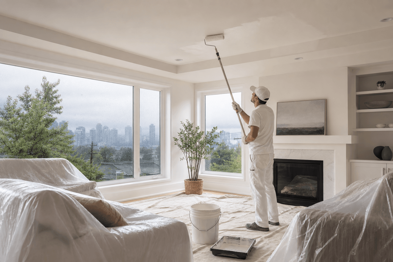 Ceiling Painting in Vancouver: Stains, Texture, and Cost Factors