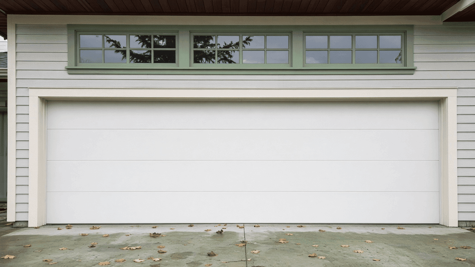 Garage-Door Header Window Painting in Vancouver