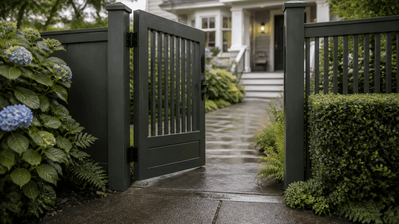 Exterior Gate Painting in Vancouver