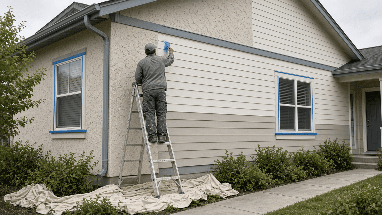 Exterior painting in Coquitlam.