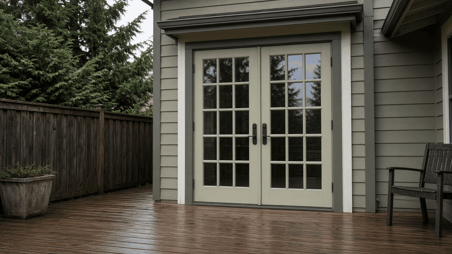 Patio and French Door Painting in Vancouver