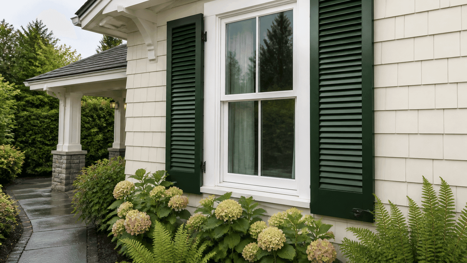Exterior Shutter Painting in Vancouver