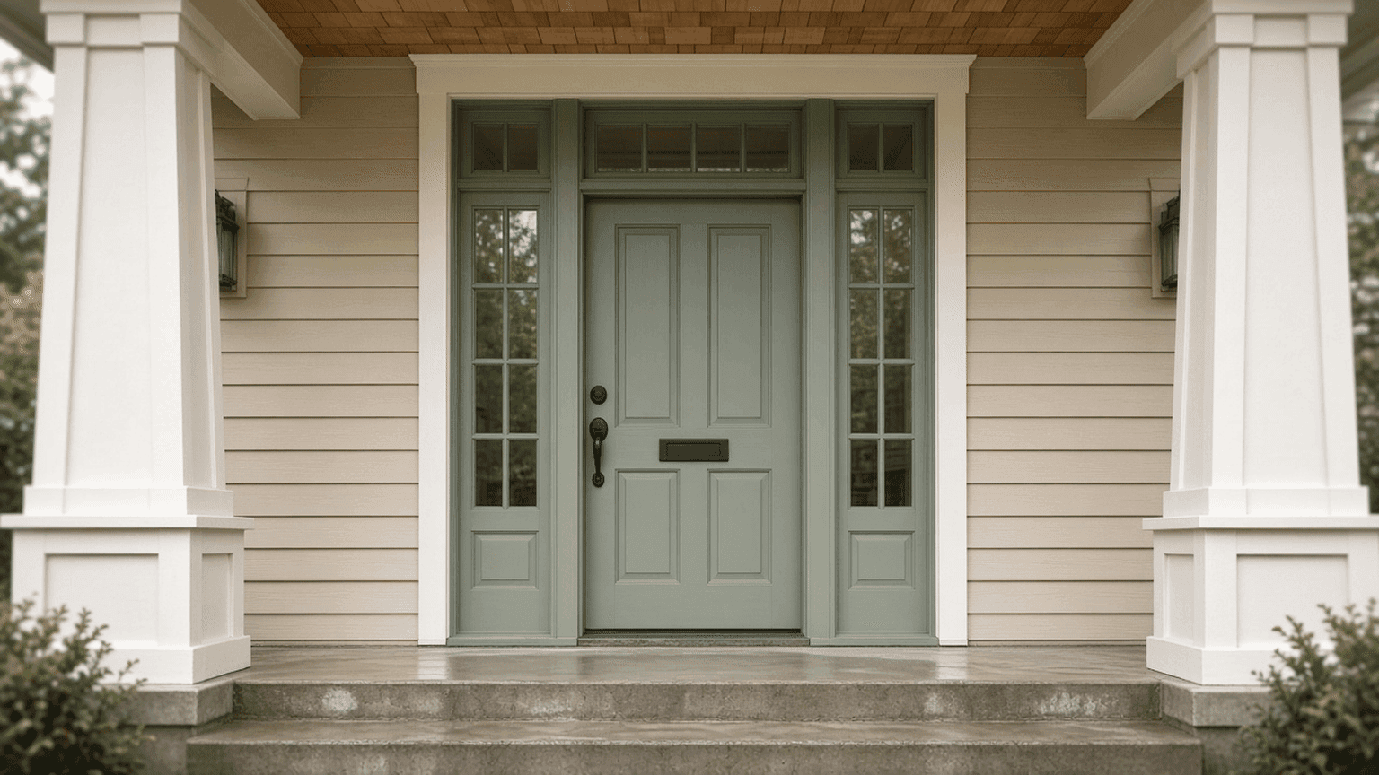 Sidelight and Transom Painting in Vancouver