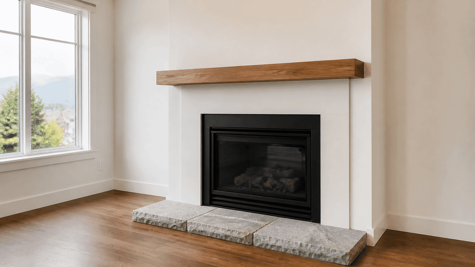 Fireplace and Mantel Painting in Vancouver