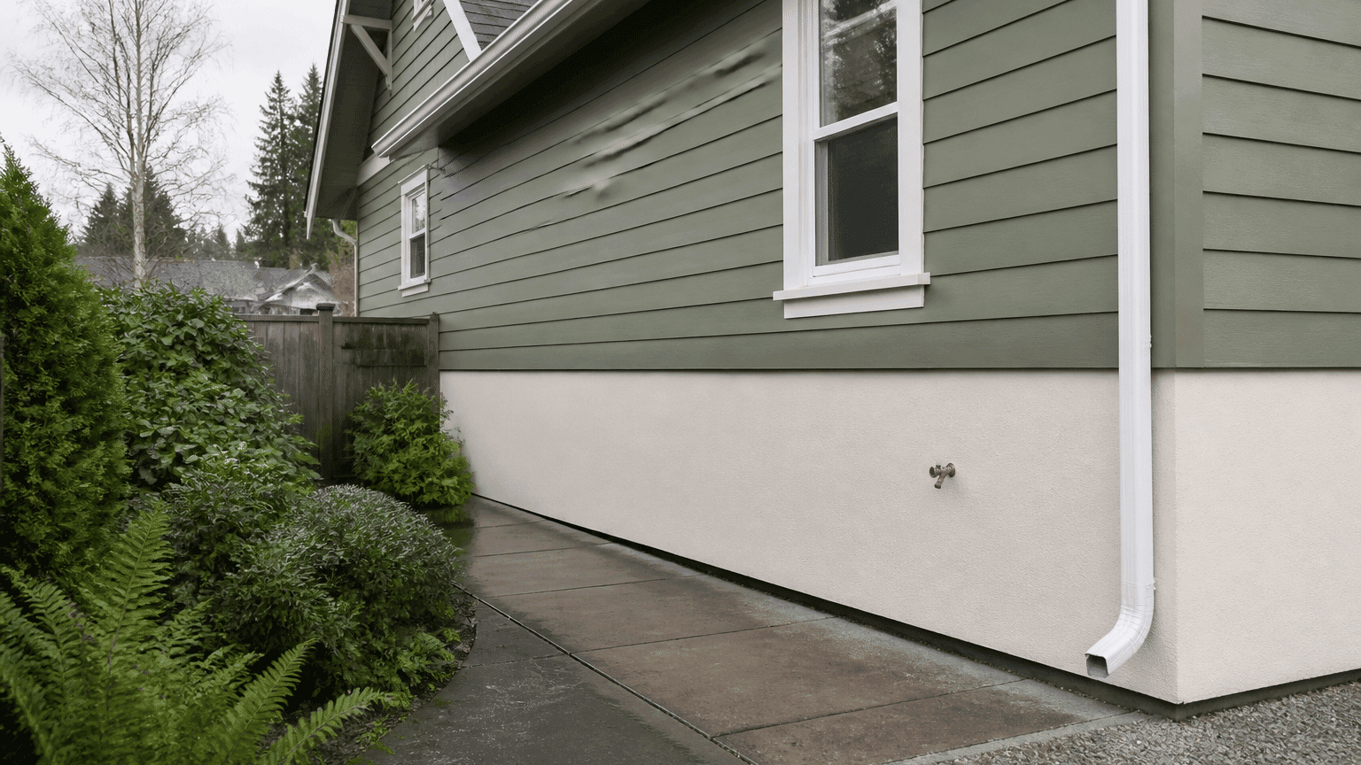 Foundation and Parged Wall Painting in Vancouver