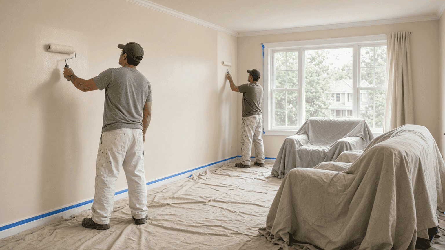Interior painting in Surrey.
