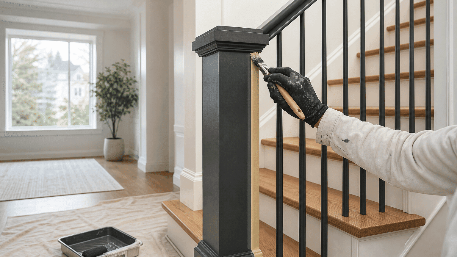 Stair & Banister Painting in Vancouver