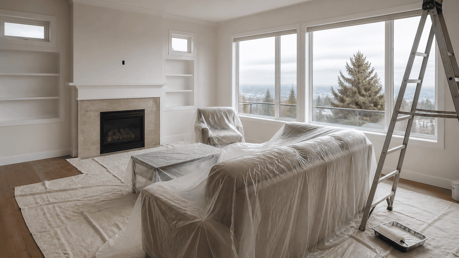 Living Room Painting in Vancouver