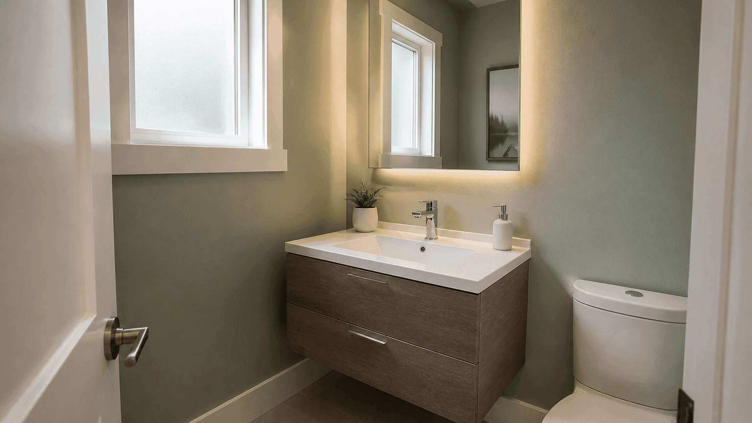 Powder Room Painting in Vancouver