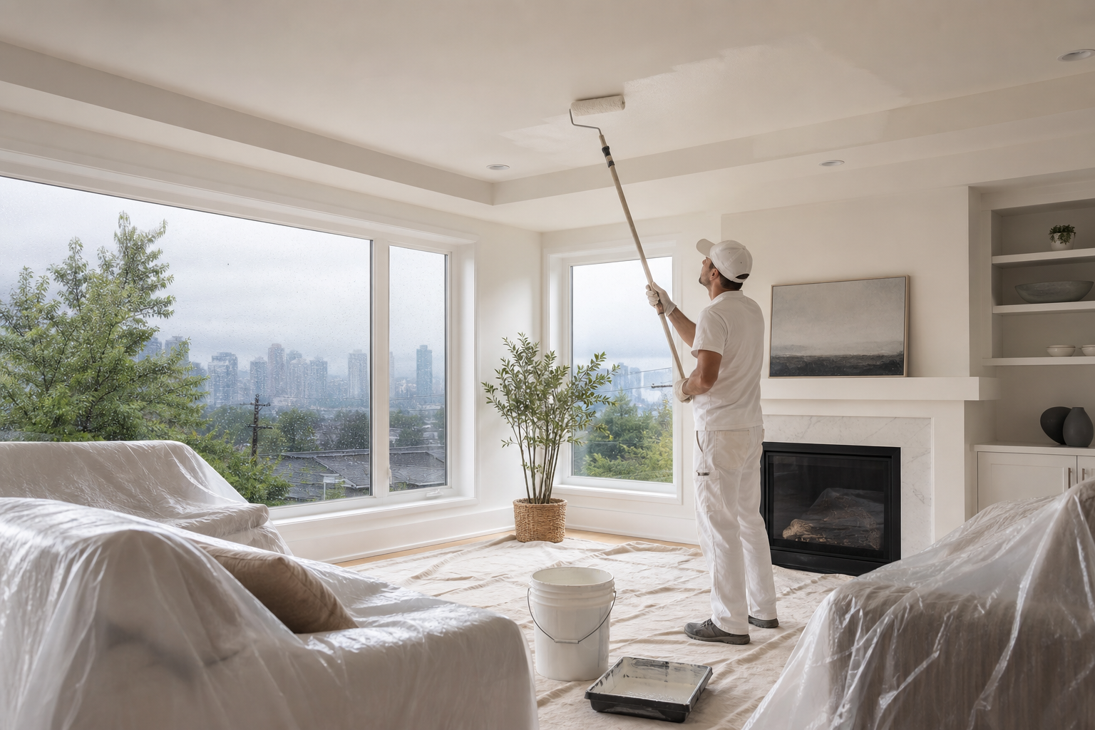 Ceiling Painting in Vancouver: Stains, Texture, and Cost Factors